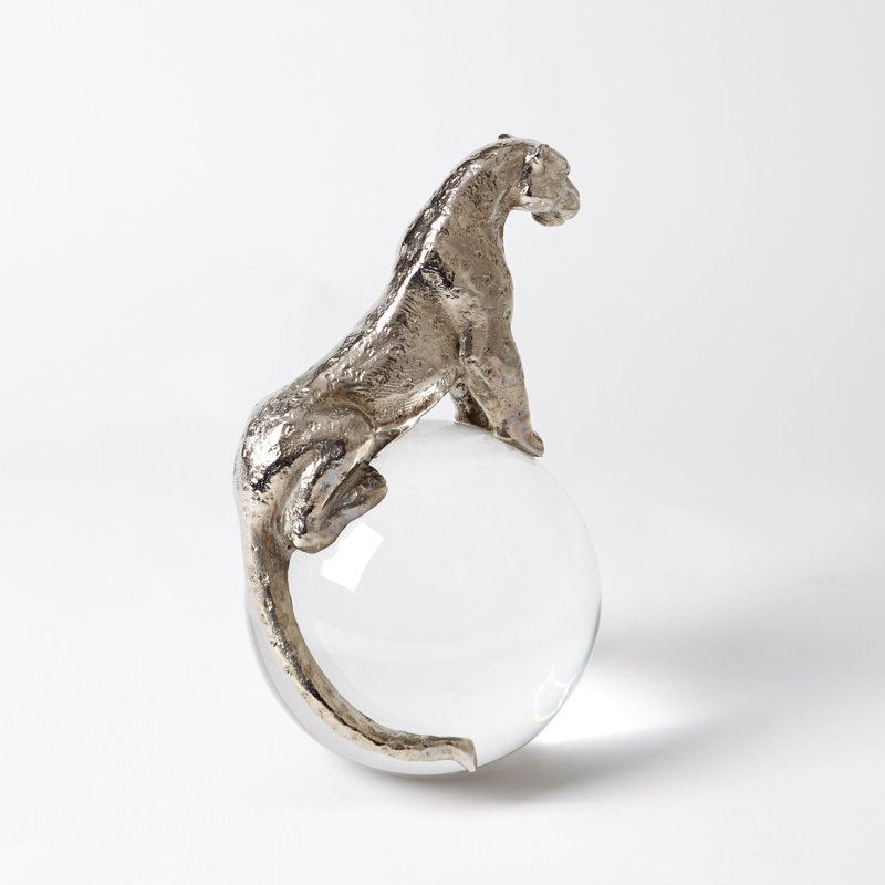 Jaguar on Crystal Sphere, Nickel