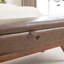 Tabouret de chevet élégant avec pieds en bois et base de rangement cachée en laine-2017164540