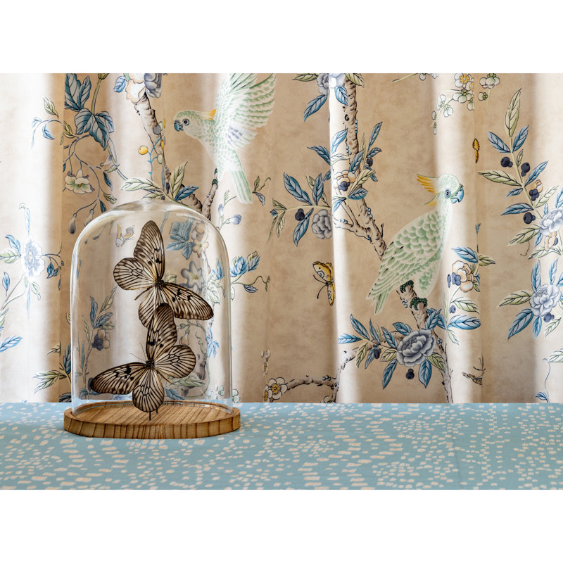 La Menagerie Les Touches Reverse 100% Cotton Fabric, Mist