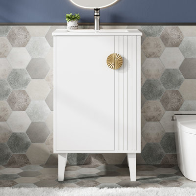 Meuble-lavabo de 20,3 po avec lavabo en céramique