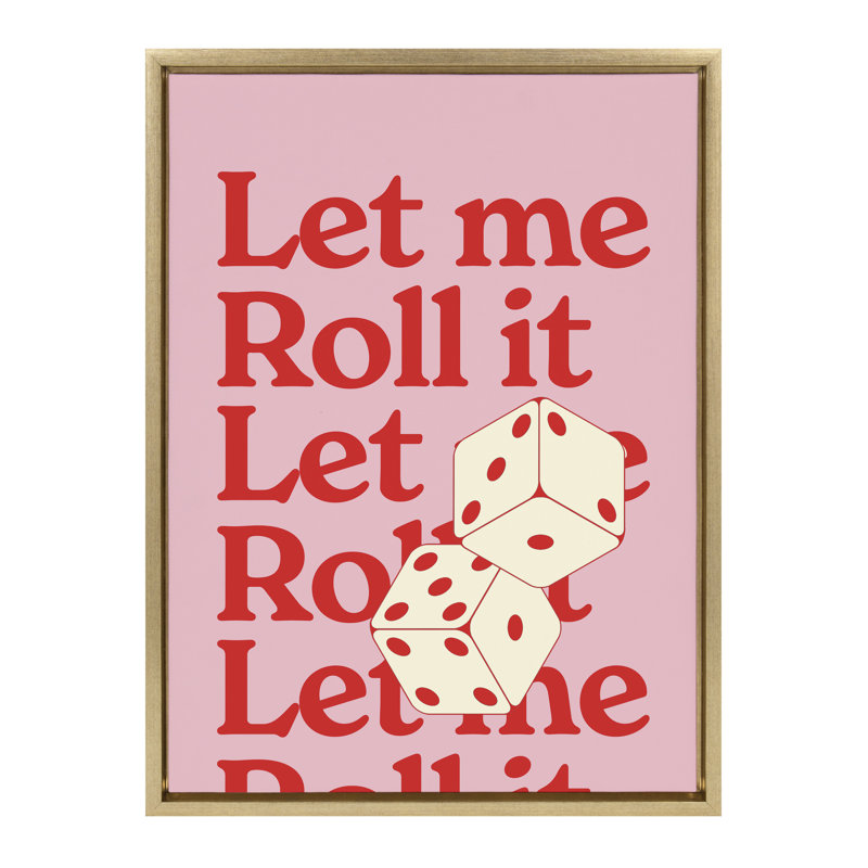 Kazen Casino Dice Framed Canvas Wall Art