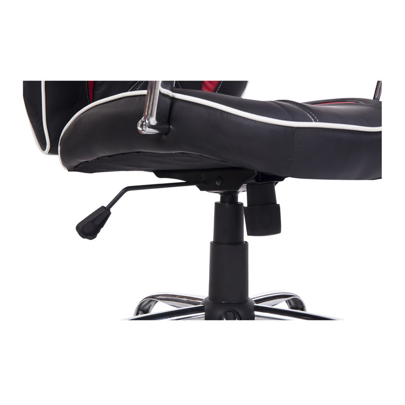 Fauteuil de jeu Charlotta, Noir / rouge