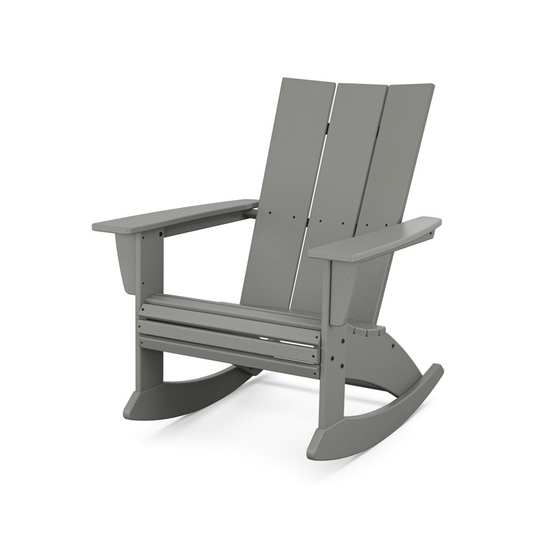 Chaise berçante POLYWOOD, Gris ardoise