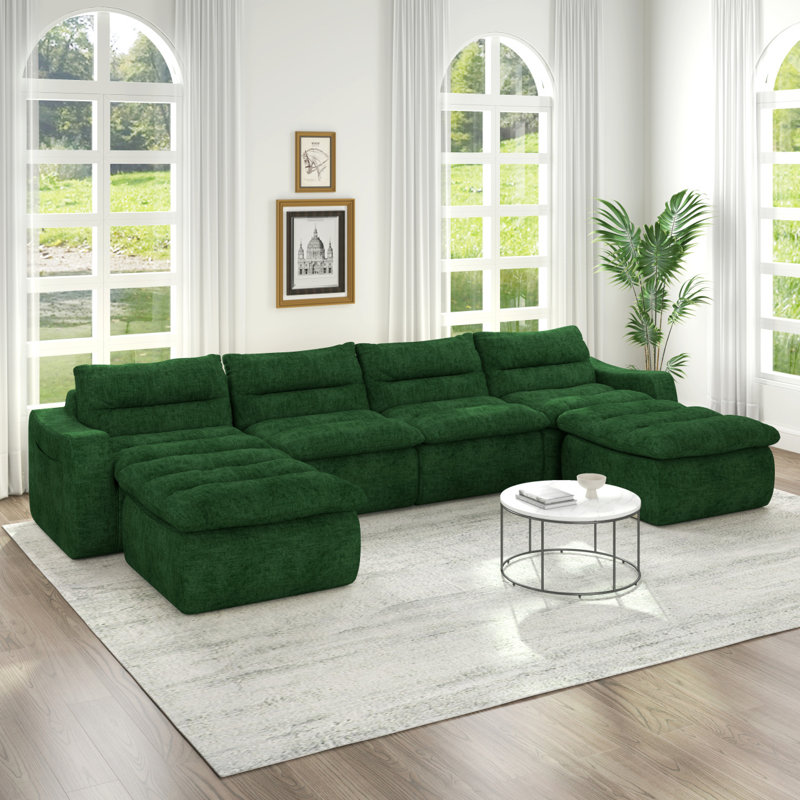 Canapé modulaire moderne, Vert