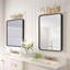 Miroir de salle de bain noir incassable avec cadre, miroir mural rectangulaire pour évier-907315062