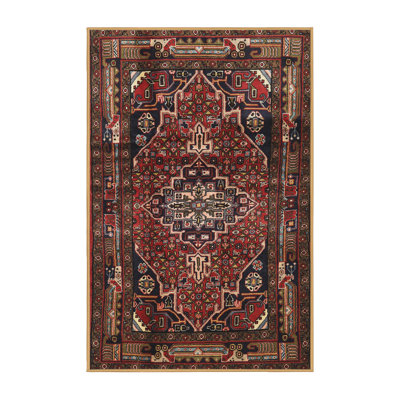 Tapis oriental brun / bourgogne