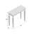 Dempster 37'' Glass Top Console Table