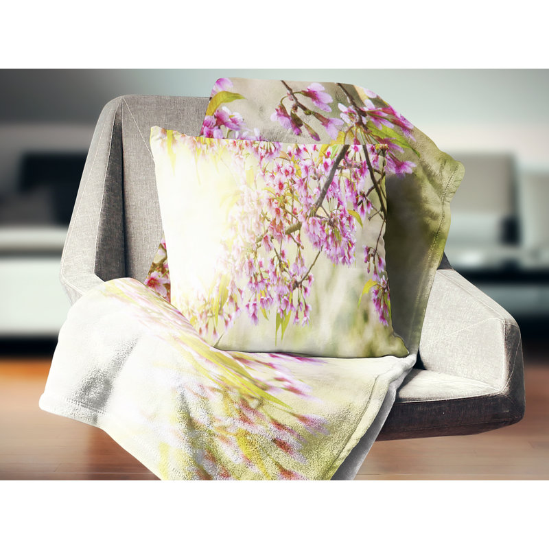 Coussin floral fleurie florale, 16 po x 1 po, Coussin décoratif