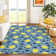 Machine Washable Indoor/Outdoor Bourkelands ACN2354 Fruits Rug
