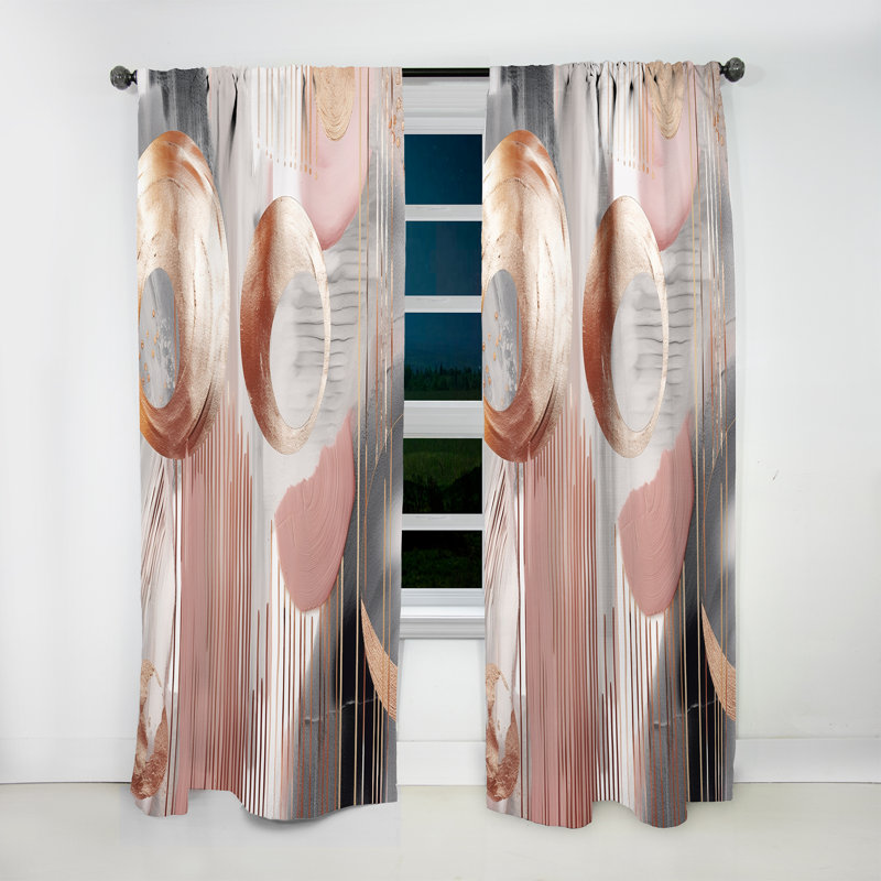 Stateburg - Whispers Of Marble V - Rideau moderne - Velours obscurcissant - 1 panneau, L 52 po x L 63 po