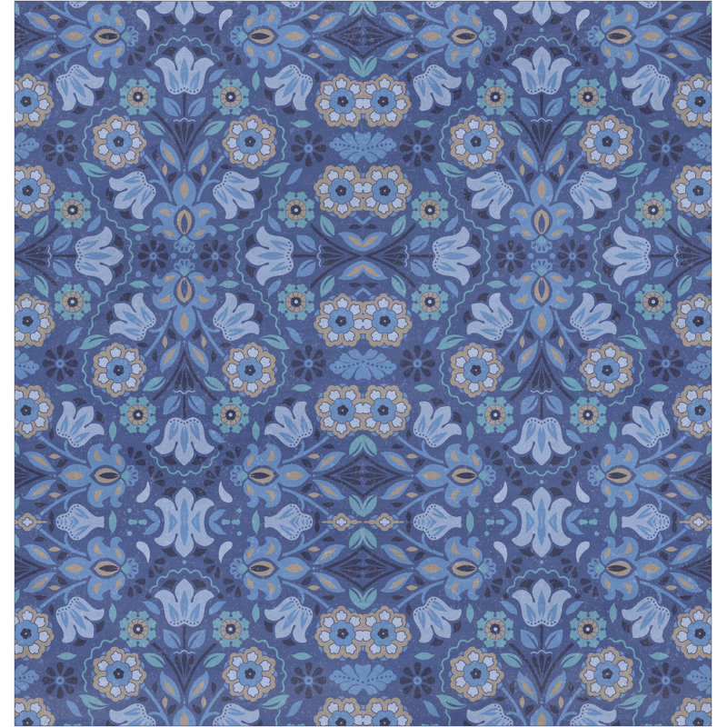 Rideau de douche Kathy Ireland® Home Indochine, Indigo