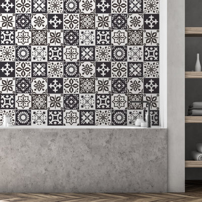 Carreau de mosaïque pelez et collez en PVC 35 po x 24 po
