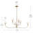  6-Light Classic Shaded Arm Chandelier-111187511-111187515