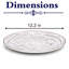 Assiette ronde sans rebord Vital Coupe de 12 po en porcelaine de qualité supérieure TORNADO-WHITE MATT