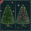 Arbre de Noël pin vert 36 po avec lumières à fibre optique