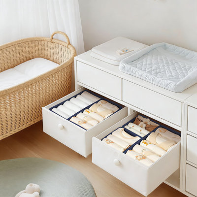 Drawer Organizers And Storage Bins Set Of 16, Fabric Drawer Dividers And Closet Organizers For Clothes, Baby Items, Socks, And Accessories, Foldable Design For Multi-Scene Use
