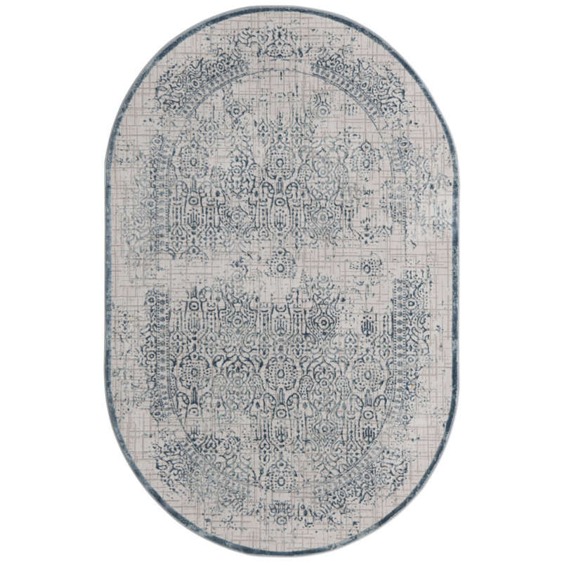 Glencoe Oriental Indoor Rug, Oval 5'3" x 8'