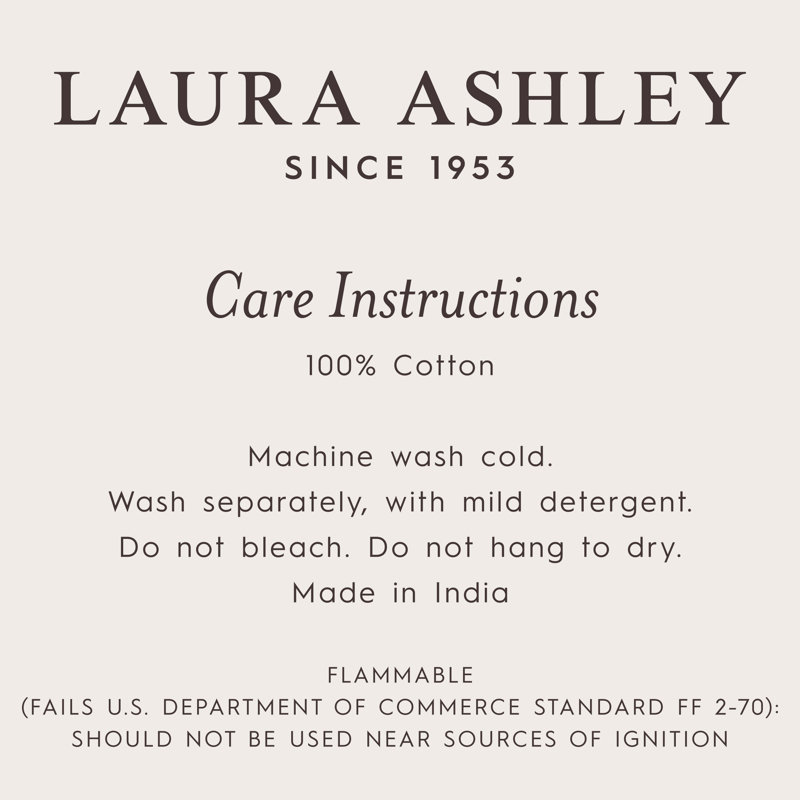 Tapis de bain en coton fabriqué au crochet lavable à la machine Laura Ashley, L 40'' x l 24'', Blanc
