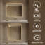 Miroir de meuble-lavabo à DEL 36 po x 30 po, à éclairage avant et rétroéclairé, antibuée, 3 couleurs, à intensité variable à 5 niveaux, fixation murale horizontale et verticale