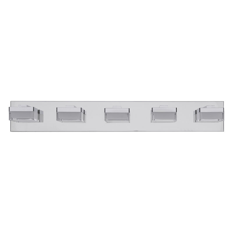 Applique murale à 5 lumières pour salle de bain et miroir moderne au design moderne et minimaliste, écoénergétique et facile à installer