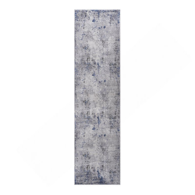 2X8 Silver / Abstract Runner Rug