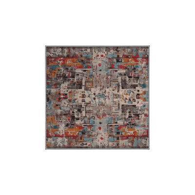 Tapis gris lavable à la machine