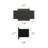 Modern LED Wall Sconce with Matte Black and Brass Finish
