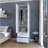 Tall Mayer Wardrobe In Melamine With Two Doors And Two Drawers