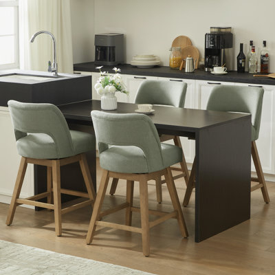 27.1" High Swivel Bar Stools (Set Of 4)