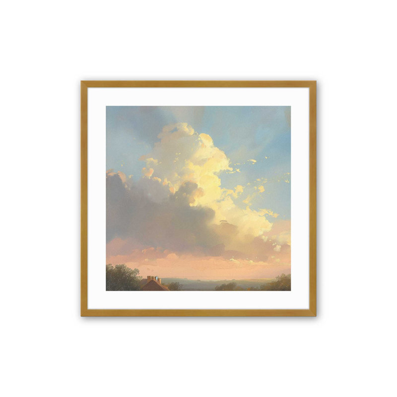 «Brilliant Skies I», Or poli, H 17,75 po x l 17,75 po