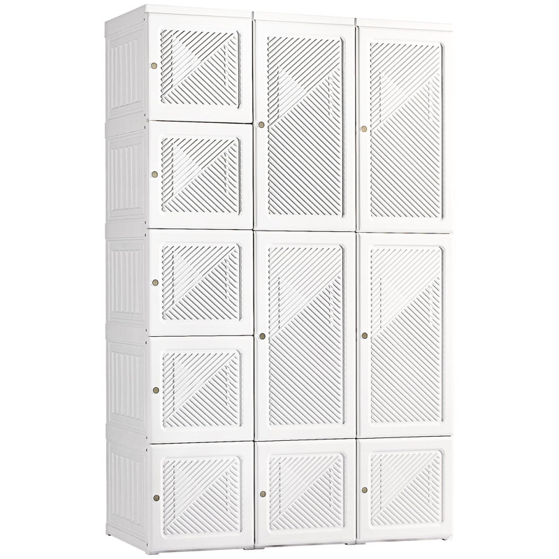 Organisateur de garde-robe avec 11 compartiments cubes