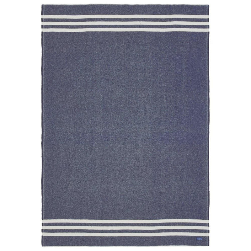 Trapper Wool Throw, Navy