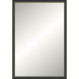 Distressed Black Old World Mirror