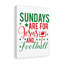 Jesus And Football - Wrapped Canvas Print-2135415378