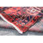 Tapis rouge marine noué à la main 3 po 11 po x 6 po 7 po