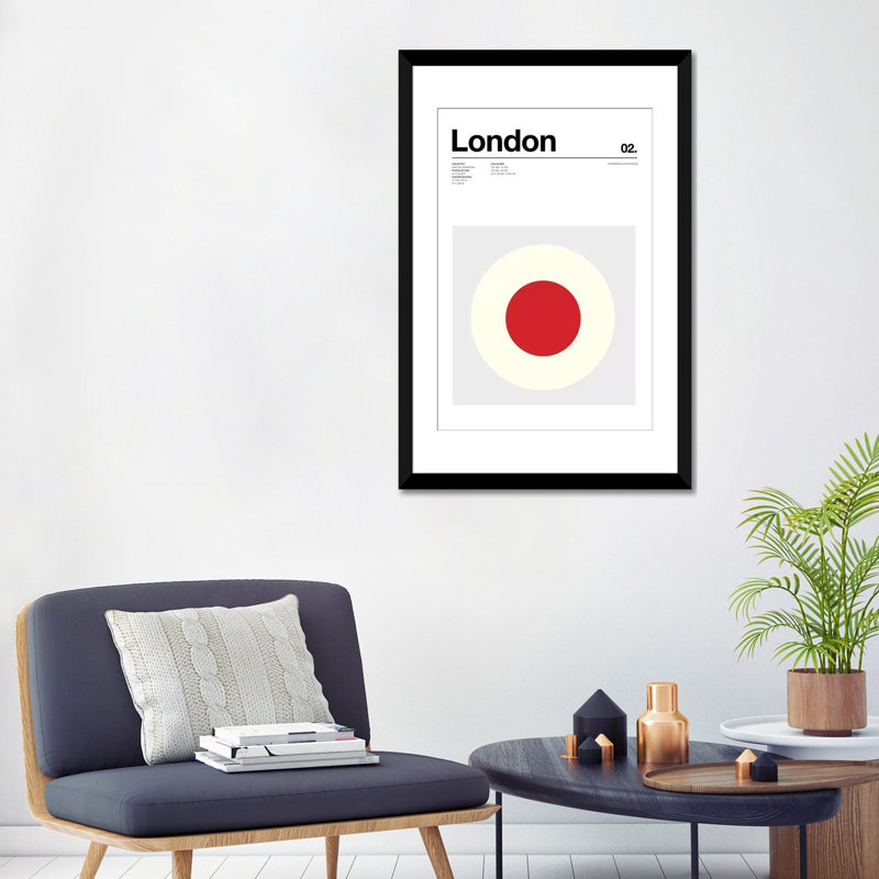 « london », impression sur toile, H 32 po x l 24 po x P 1 po, Toile tendue, Blanc