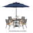 Alyah 4-Person Steel Patio Dining Set with 42" W Round Table-81122694