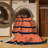 Machine Washable Horizontal Stripes Pink Area Rug-1510936094