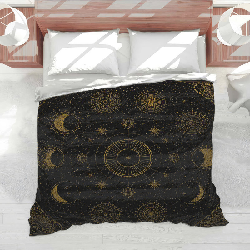 Celestial Moon Phases Comforter, Twin