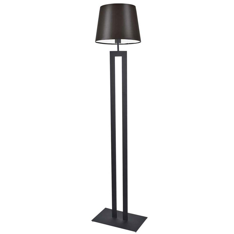 Arnes 172cm Traditional Floor Lamp, Brown, Black