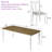 7 - Piece Modern Dining Table Set-677370665