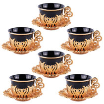 Jade Crosshatch Espresso Cups, Set of 4