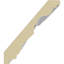 Endurathane Roberts Crown Moulding, 3 1/4"H x 2 7/8"P x 4 1/4"F x 94 1/2"L, Factory Primed