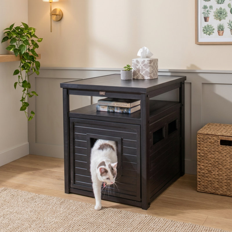 Neo Cat Litter Box Enclosure, Espresso