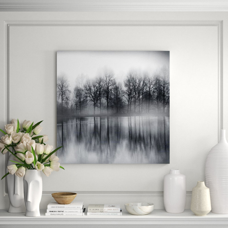 Winter River II Print by Mari Urasawa, 30" H x 30" W x 1.5" D, Outdoor