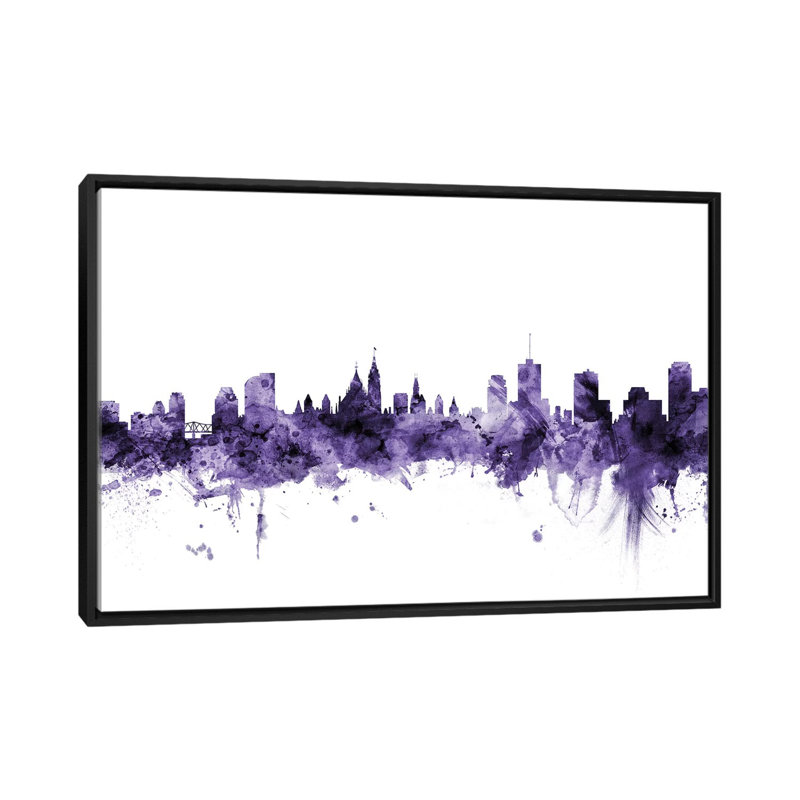 « ottawa, canada horizon » par michael tompsett, reproduction d’impression sur toile tendue, H 18 po x l 26 po x P 1,5 po