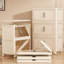 Armoire de rangement en plastique avec roulettes