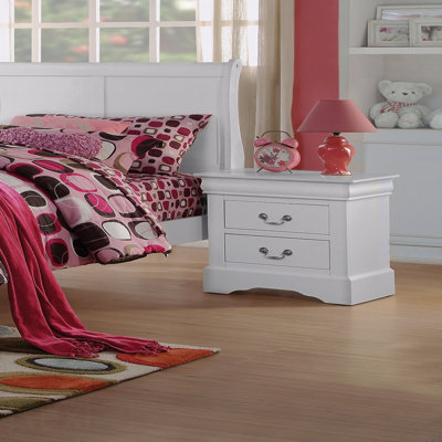 Table de chevet blanche