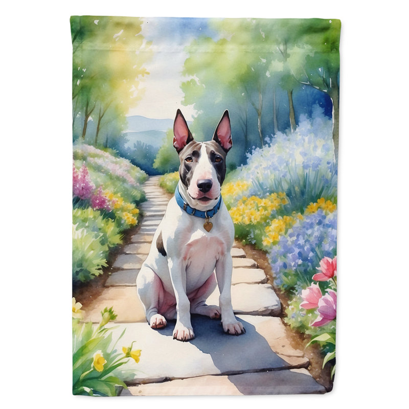 Drapeau de jardin en polyester à double face H 15,5 po x l 11,25 po Augusto