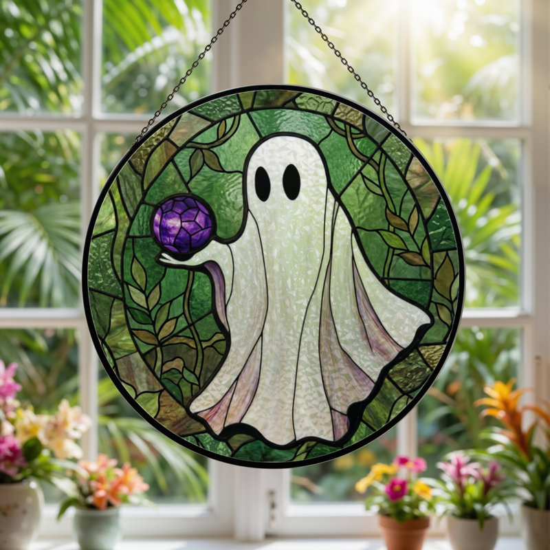 Vitrail 12 po H Ghost And Orb